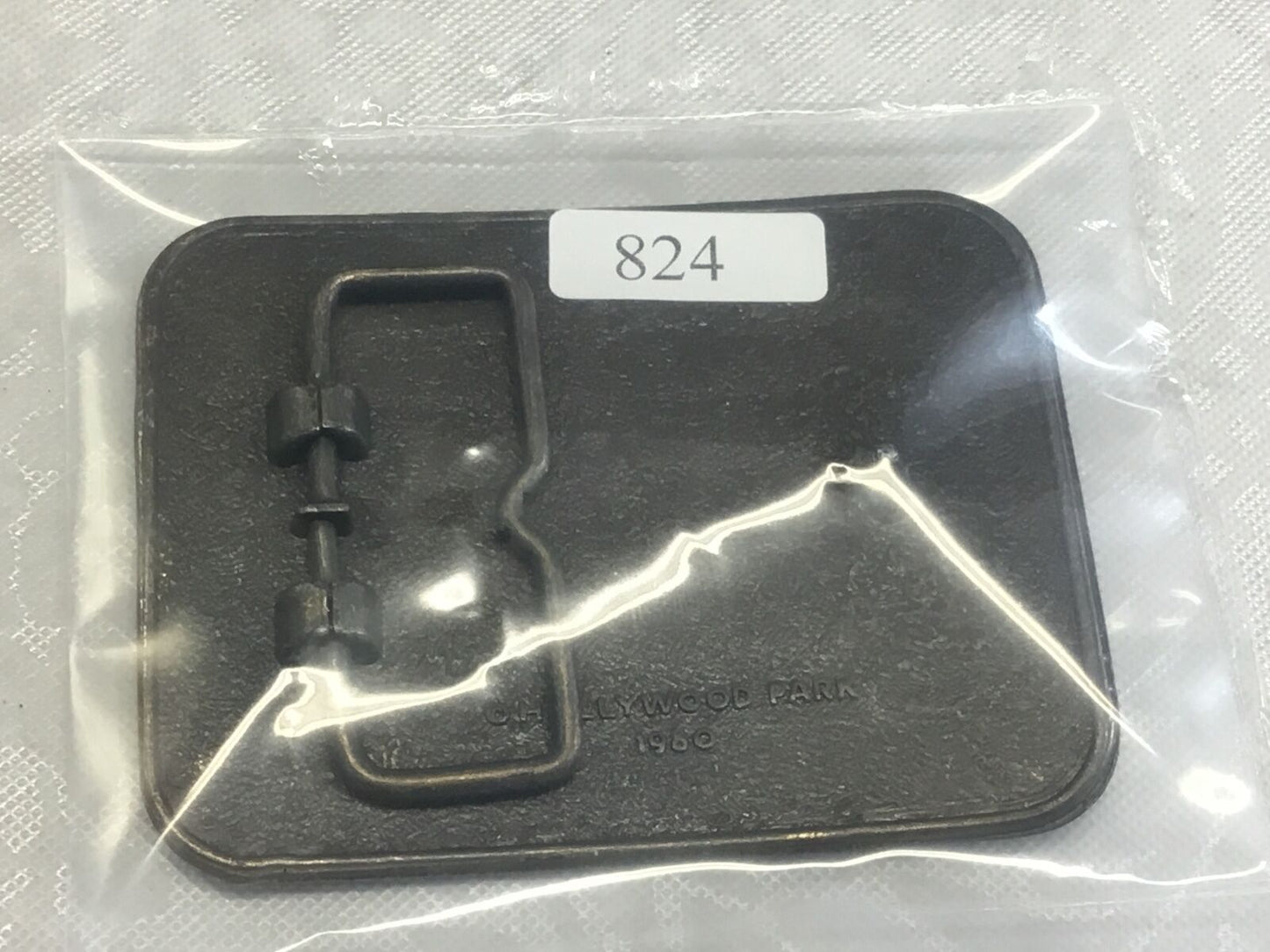VINTAGE JUNE 15TH 1980 WALK OF FAME HOLLYWOOD PARK HORSE GOLD TONE BELT BUCKLE
