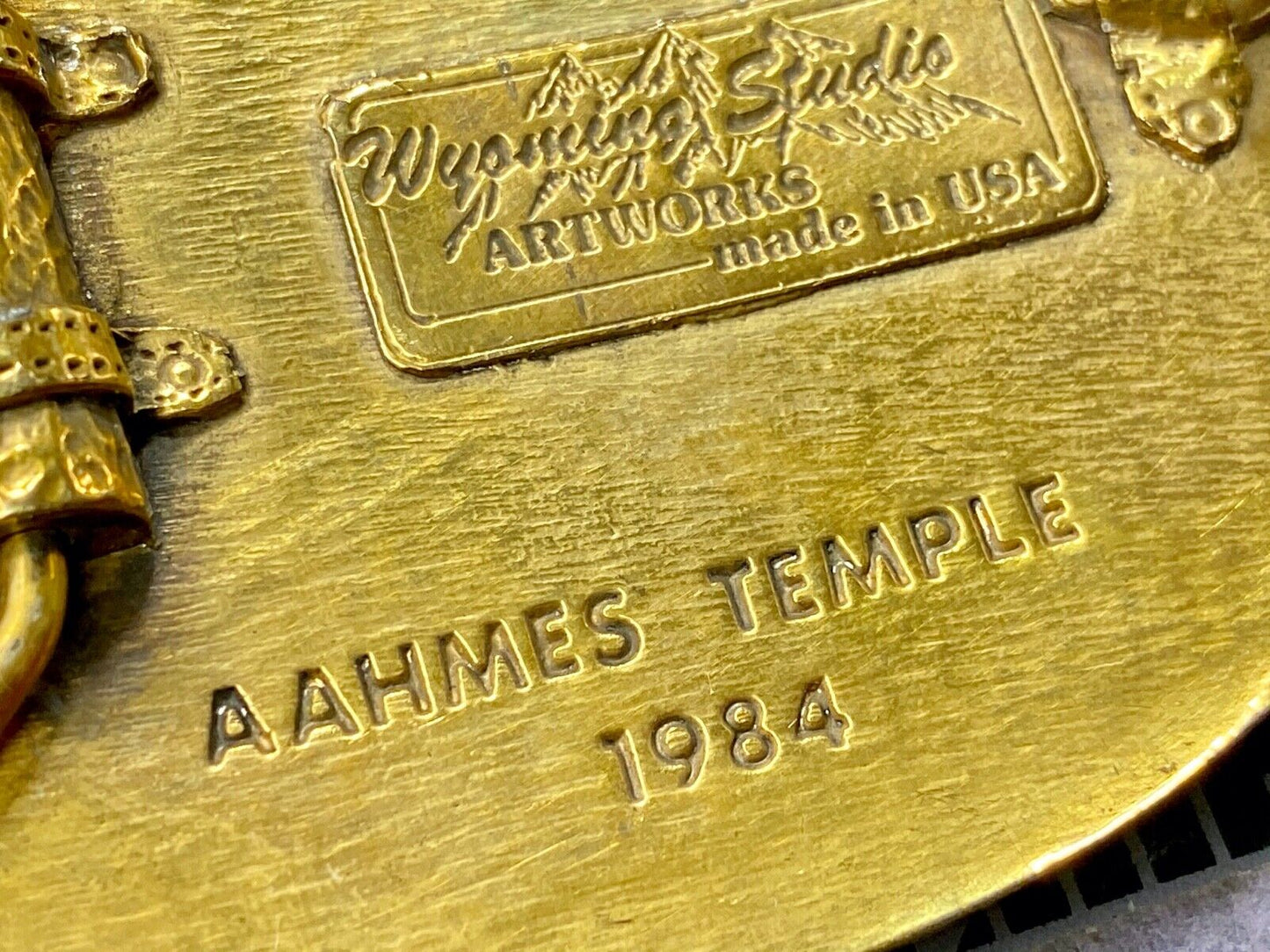 Vintage 1984 - Aahmesd Temple Friendship is the way of life shriners bebb shrine