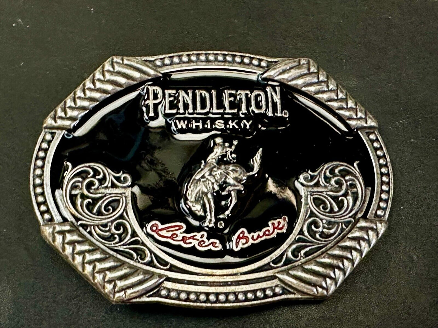 2020 Pendleton Whiskey Let'er Buck Rodeo Cowboy Montana Silversmiths Belt Buckle