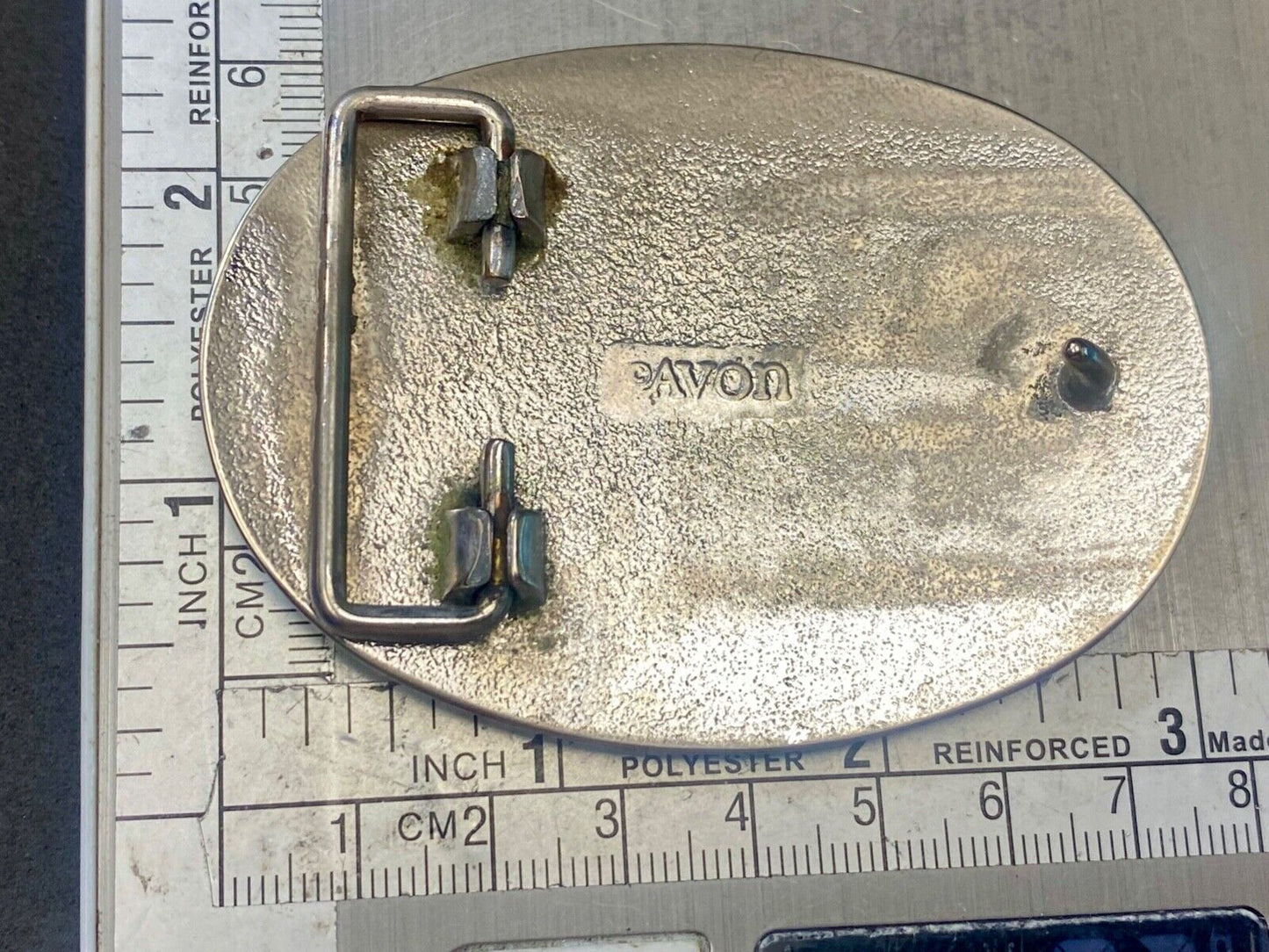 Avon Western Cowboys horse Saddle Vintage Belt Buckle - up to 1 1/2" belt