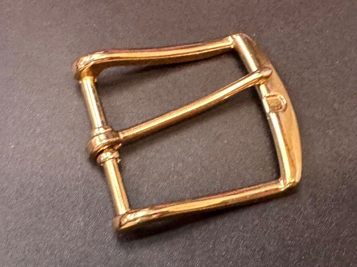 Vintage gold tone replacement belt buckle marked W