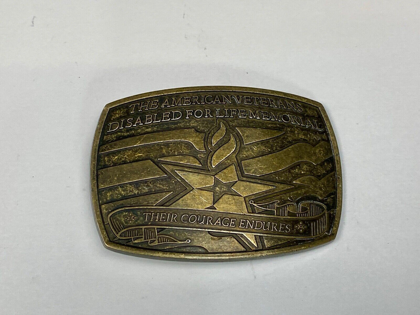 American Veterans Disabled For Life Memorial Commemorative Belt Buckle