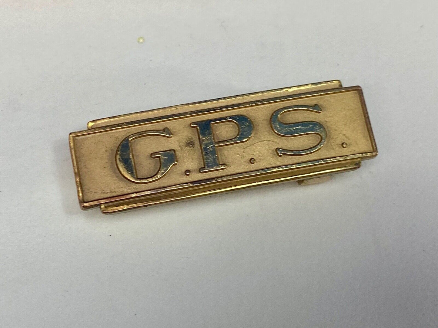Vintage Belt Buckle By Herff Jones. Initials? Letters Gps
