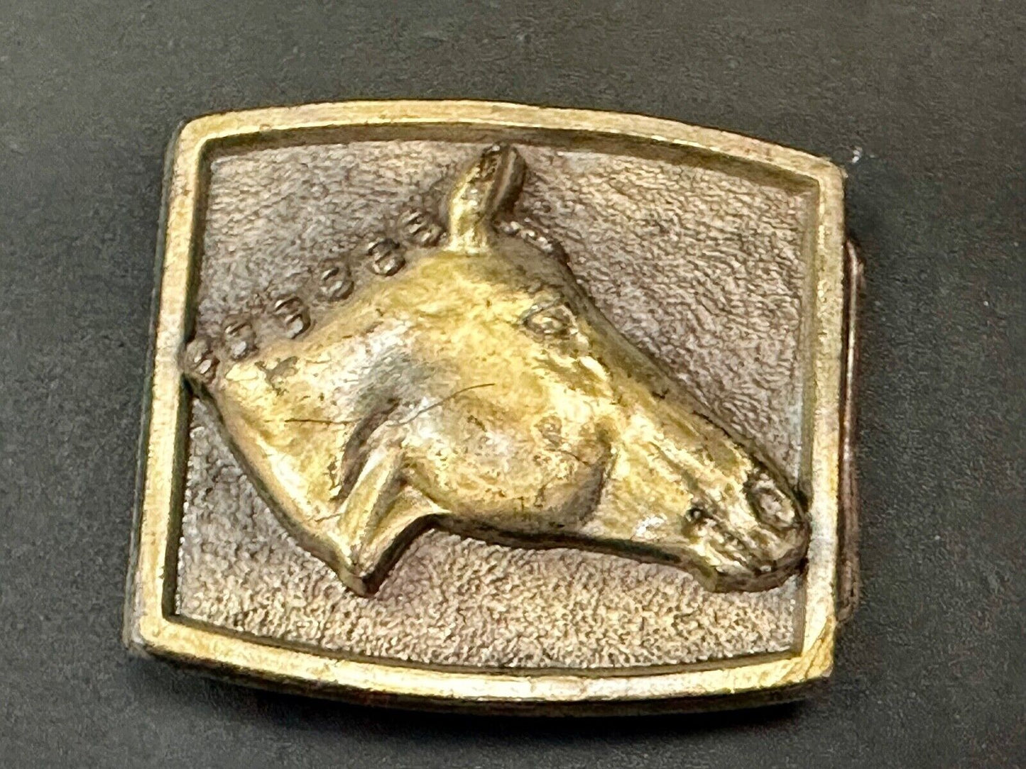 Artisan Raised Horse Lovers Bust Head Vintage Belt Buckle