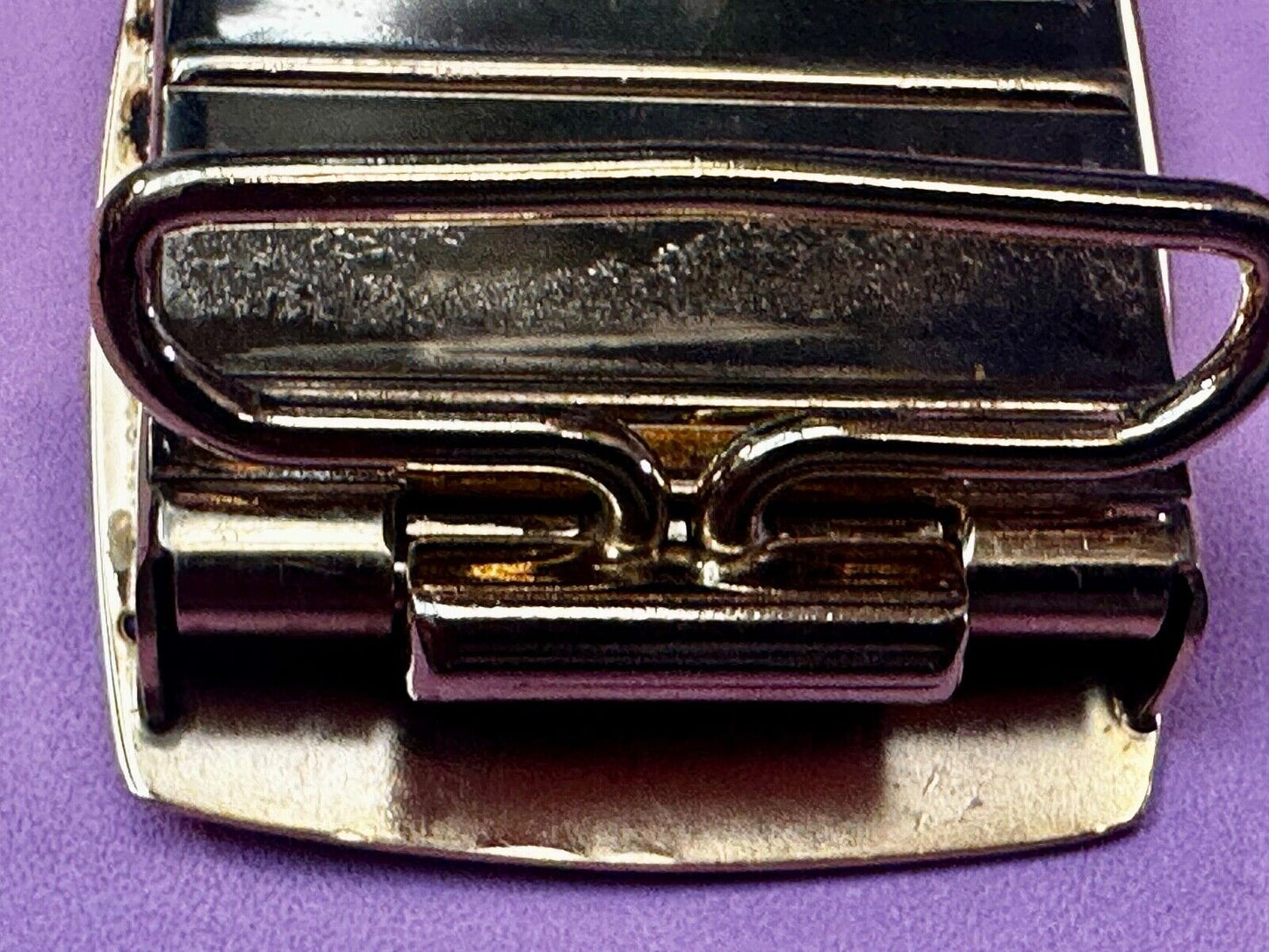 Trunkline Gas Company 10 Year Award Vtg. diamonds & gold centerpiece Belt Buckle
