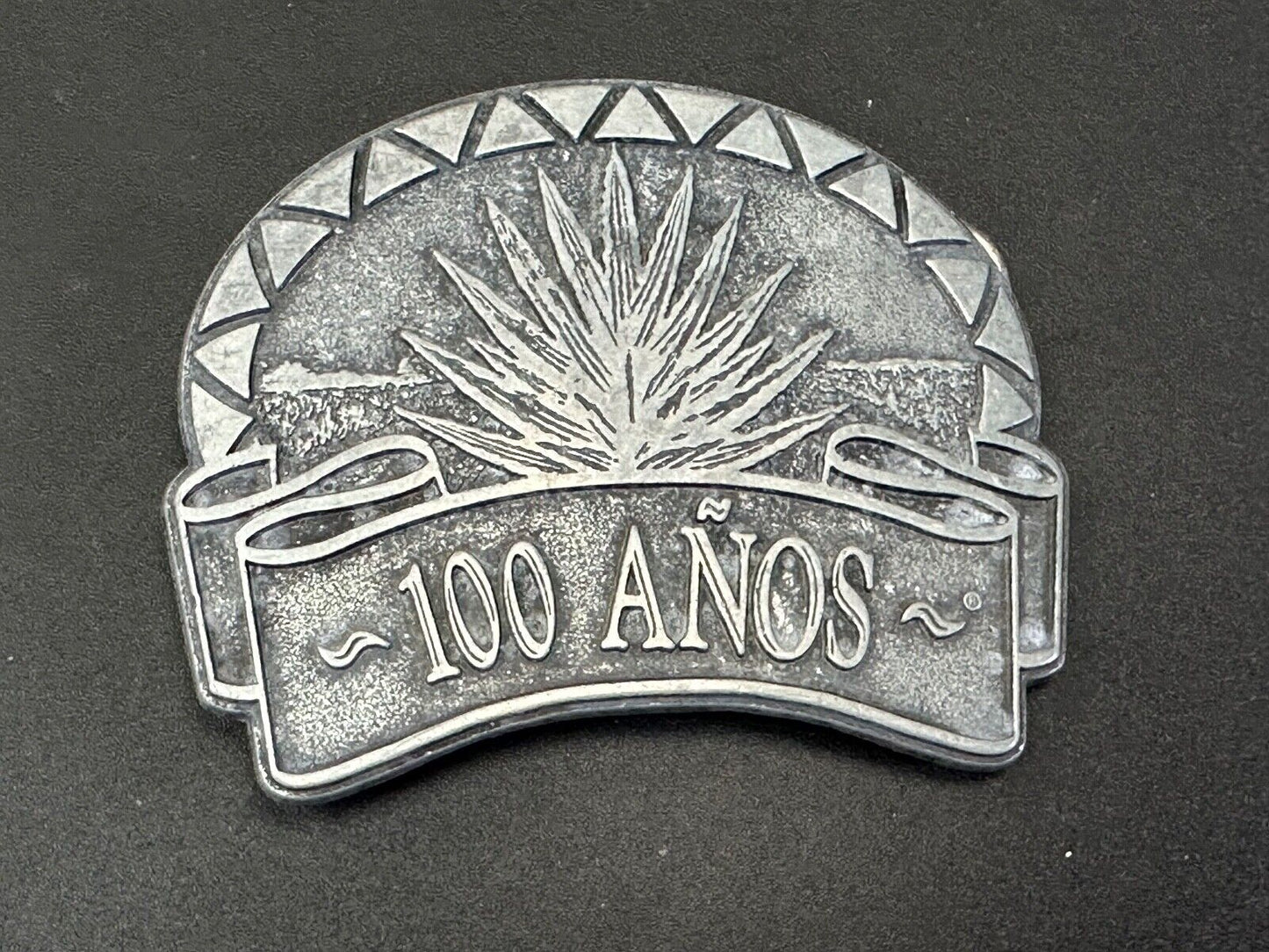 Tequila 100 Anos Tequila Brand Advertising Promo Vintage belt buckle