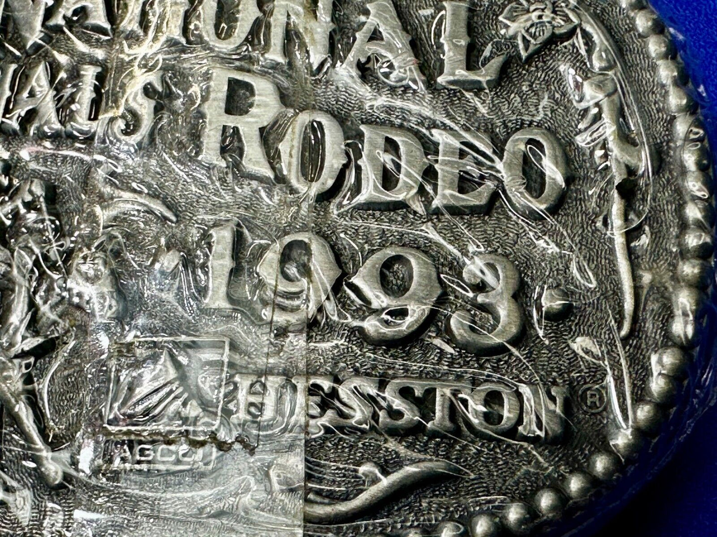 1993 Hesston National Finals Rodeo NFR Cowboys Youth Size NOS Belt Buckle
