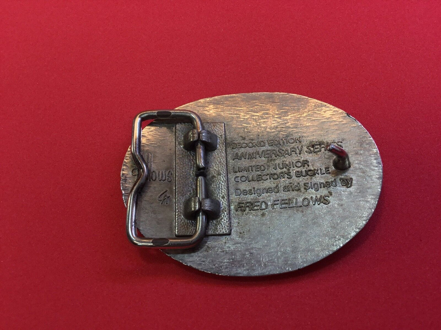 1984 National Finals Rodeo NFR Hesston belt buckle Fred Fellows