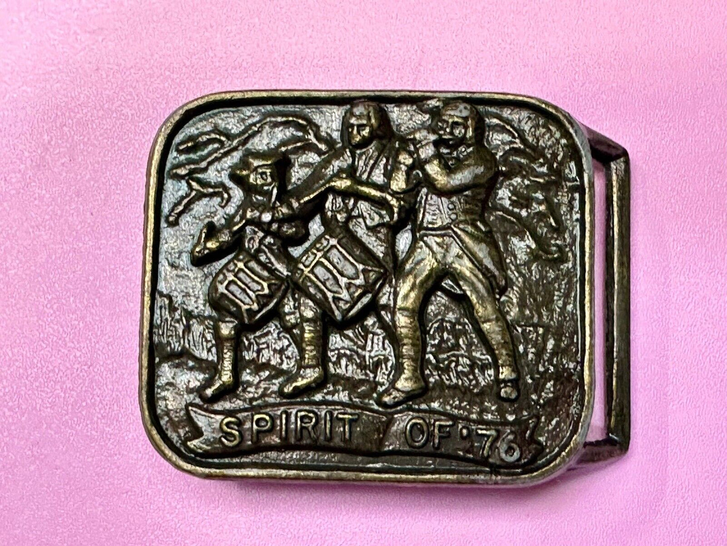 Spirit of 76 Marching Band American Patriot Patriotic Vintage Belt Buckle