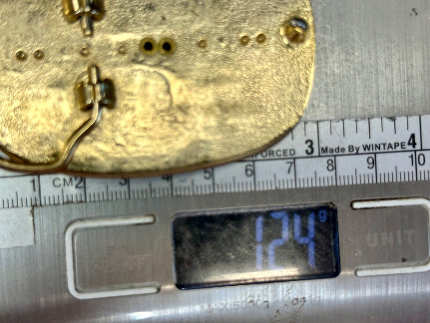 VINTAGE CASINO SOUVENIR LAS VEGAS NEVADA DOLLAR FAUX 1878 COIN METAL BELT BUCKLE