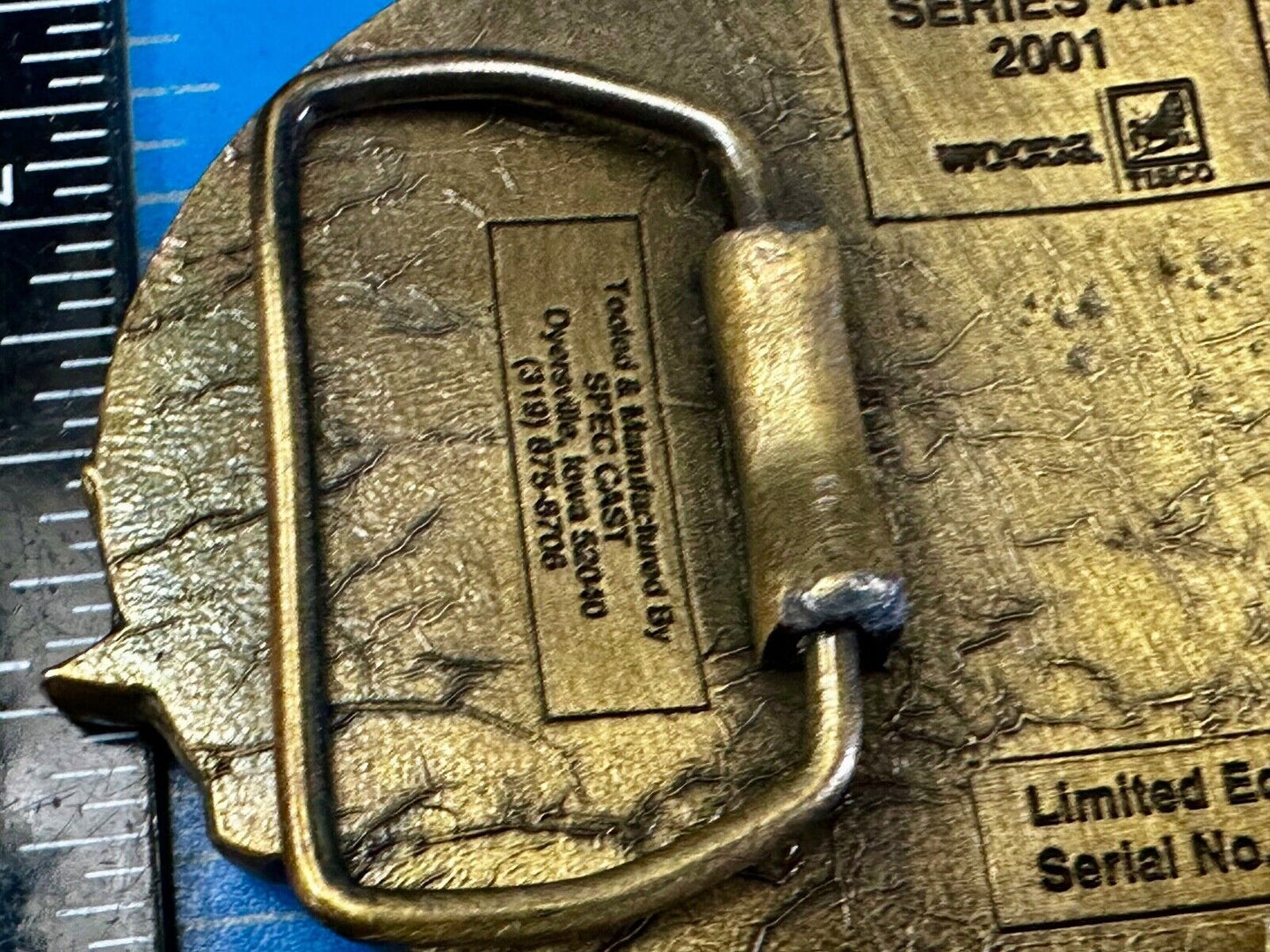 TISCO Tractor Implement Supply Replacement Parts 64 years, 2001 Belt Buckle
