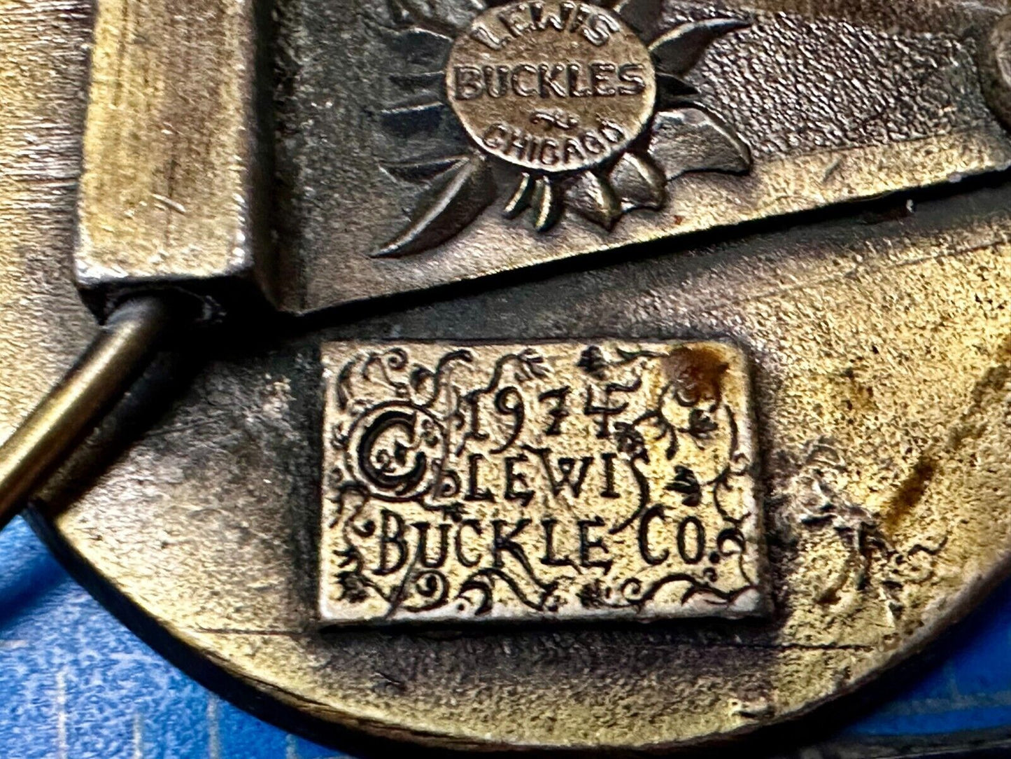 B & O Baltimore and Ohio Railroad Vintage 1974 Belt Buckle by Lewis Buckle Co.