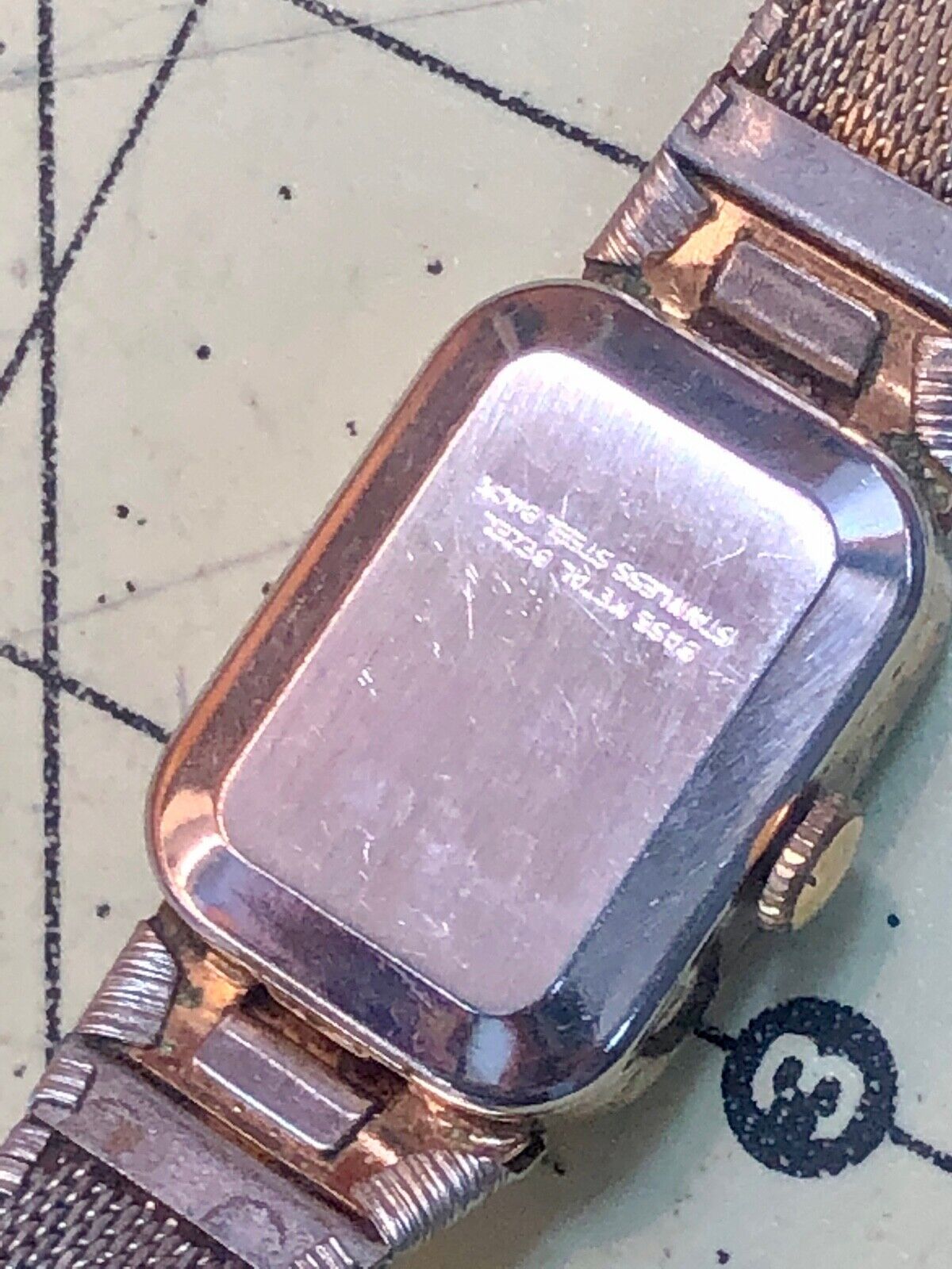 Timex Vintage Gold tone retro wind up watch