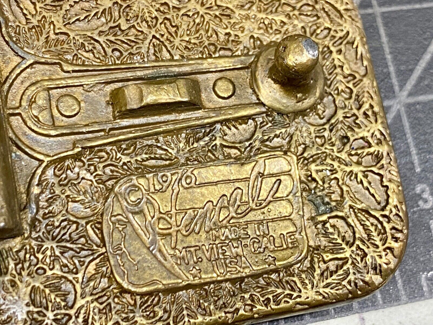 Bicentennial Liberty Bell 1776 American Belt Buckle - Hencel 1976 Mount View Ca