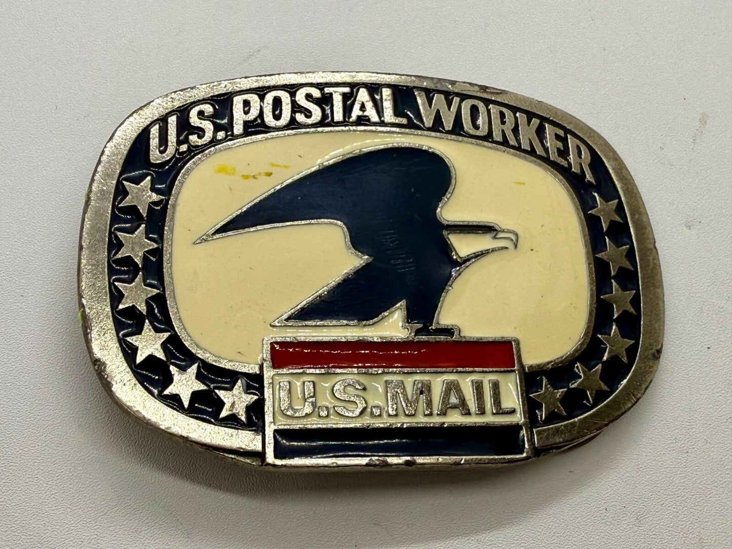 U.S. Postal Worker Service U.S Mail Vintage Buckle Bakery Belt Buckle
