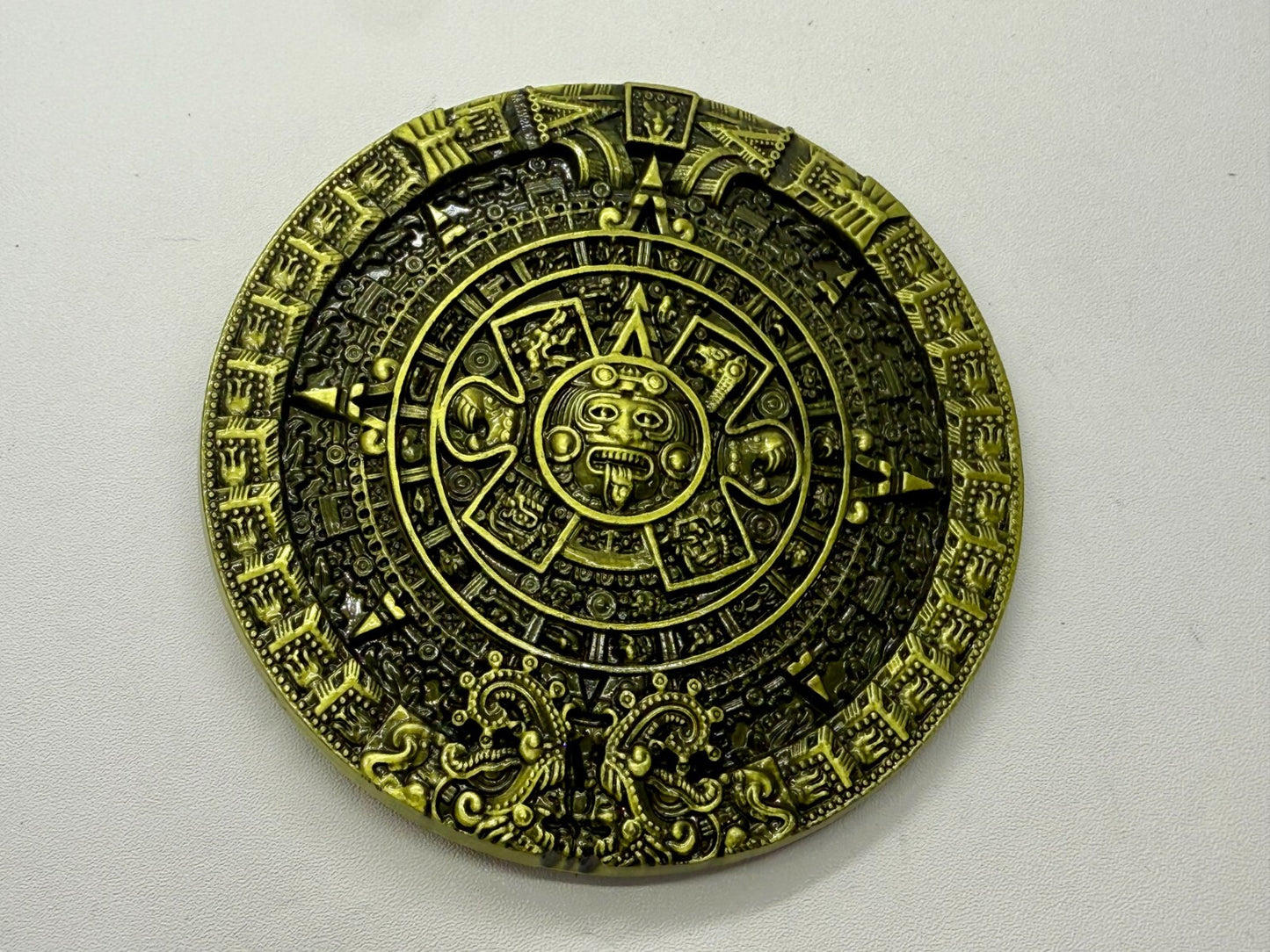 Aztec Mayan Mexican Calendar Native Indian Calendario DEL SOL Belt Buckle