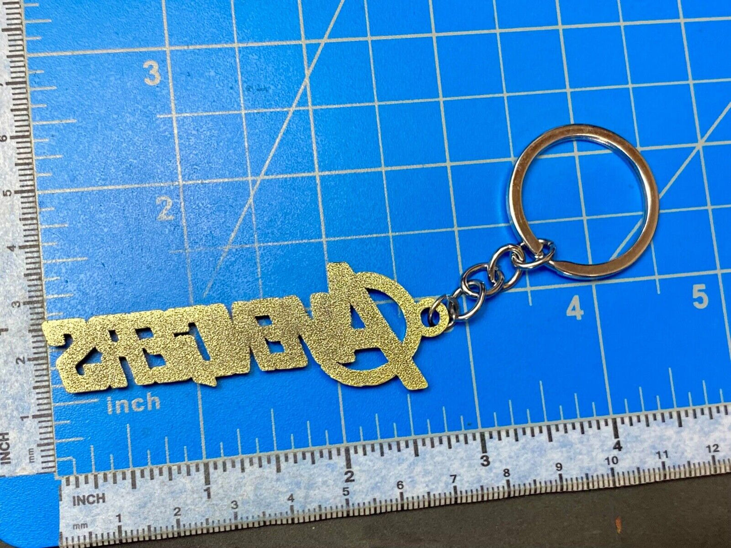 The Avengers word spelled out Keychain - Key Ring Chain
