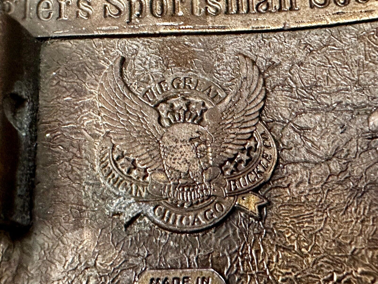 Bass Anglers Sportsman Society Fishing Club Belt Buckle