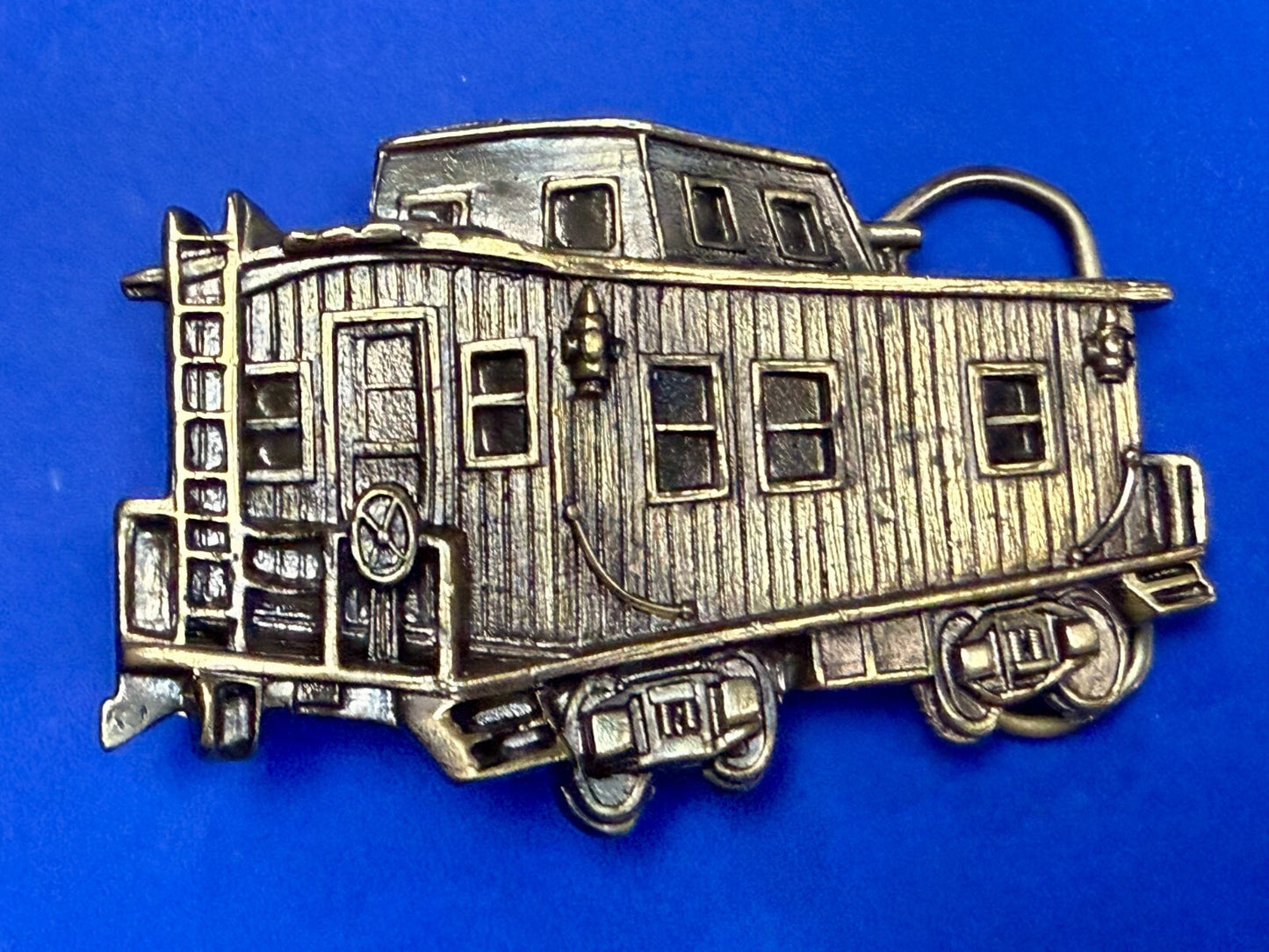 Vintage Caboose Railroad Car Freight Train 1979 The Great American Belt Buckle