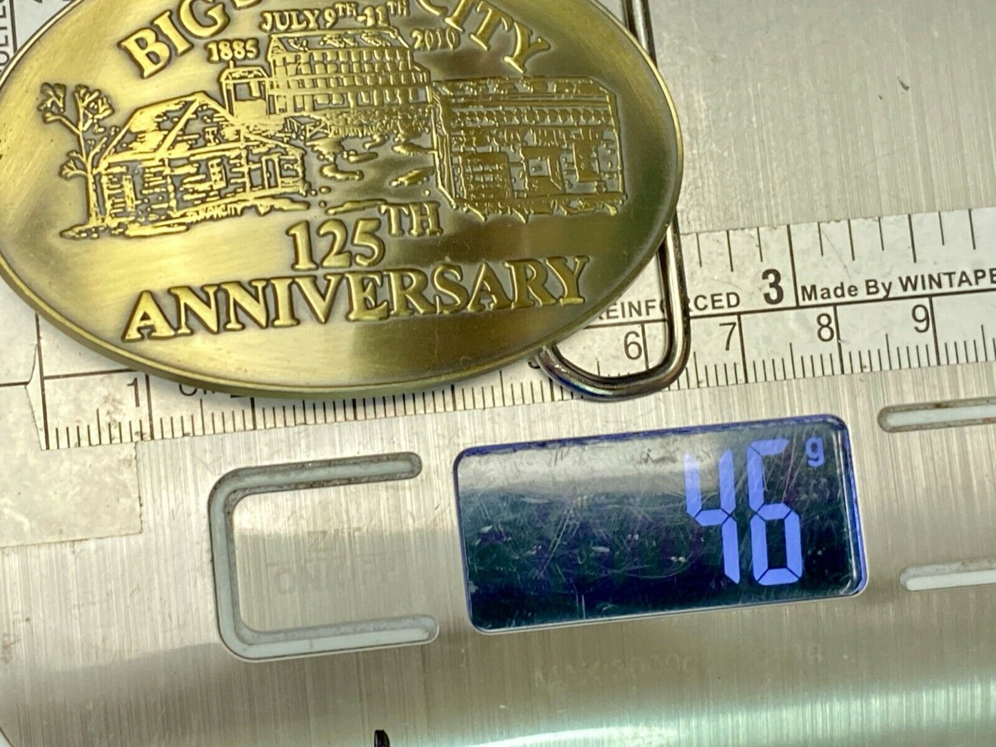 Big Stone City 125Th Aniversary 2010 Commemorative Celebration Belt Buckle