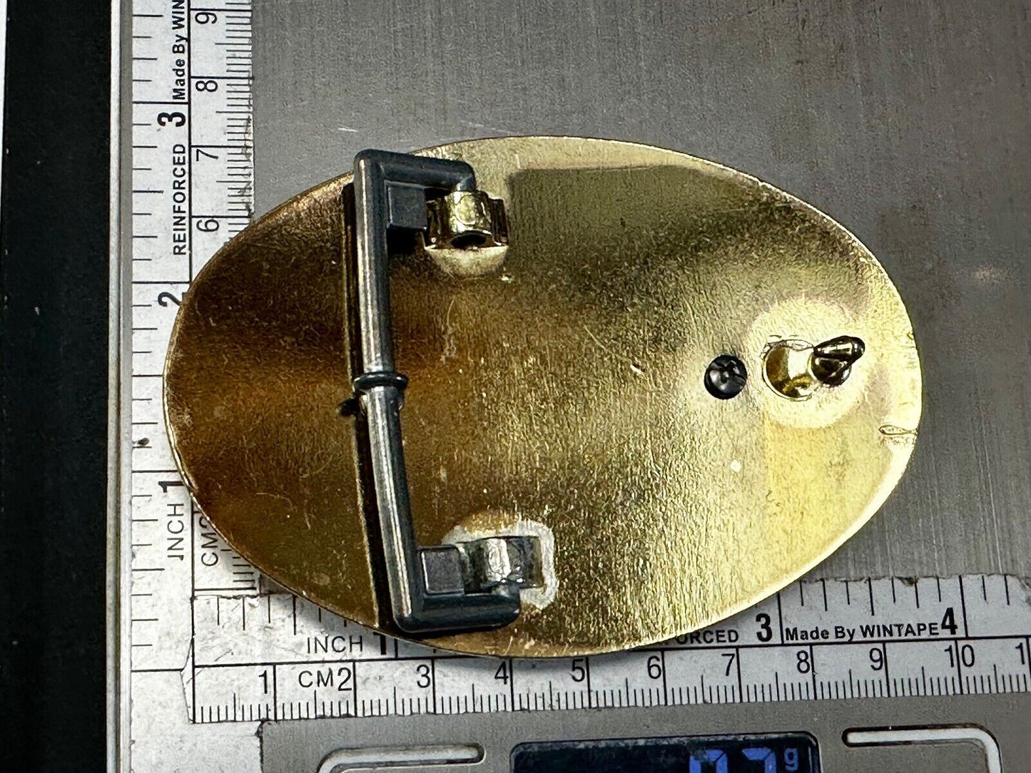 30 x 40 mm Western gold tone Ornate Belt Buckle To Mount Your Cabochon Gem Stone