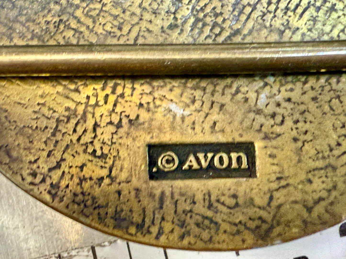 Vintage Avon Collectible Ford Model T Car Collectors Brass Tone Belt Buckle