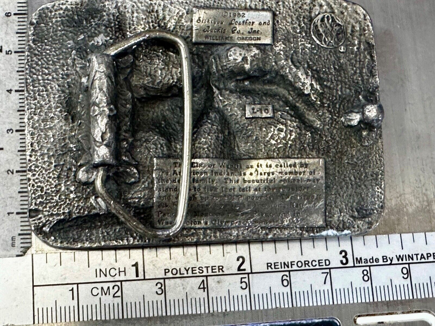 The Elk Deer Family Vintage Wapiti 1982 Wildlife Pewter Belt Buckle by Siskiyou