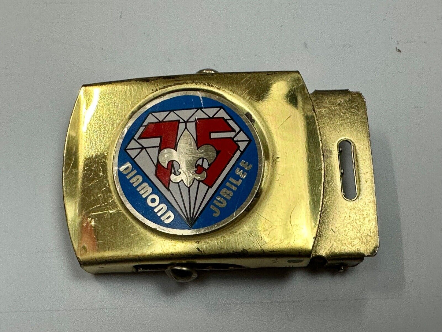 Vintage BSA Diamond Joublee 75 year celebration USA made belt buckle