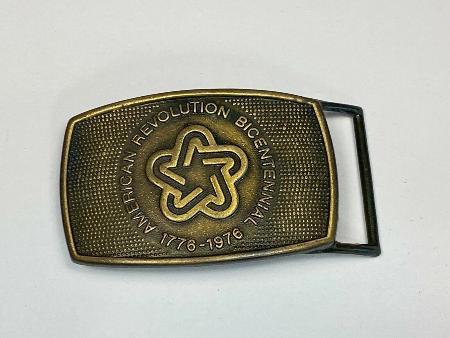 The Spirit Of 76' Usa America Revolution Bicentennial Patriotic Belt Buckle