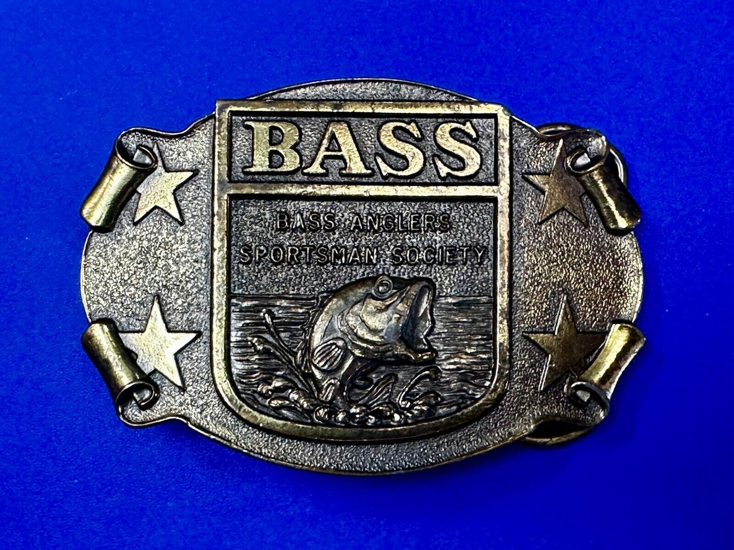 BASS Anglers Sportsman Society Sport Fishing Fishermans Belt Buckle - Gift!