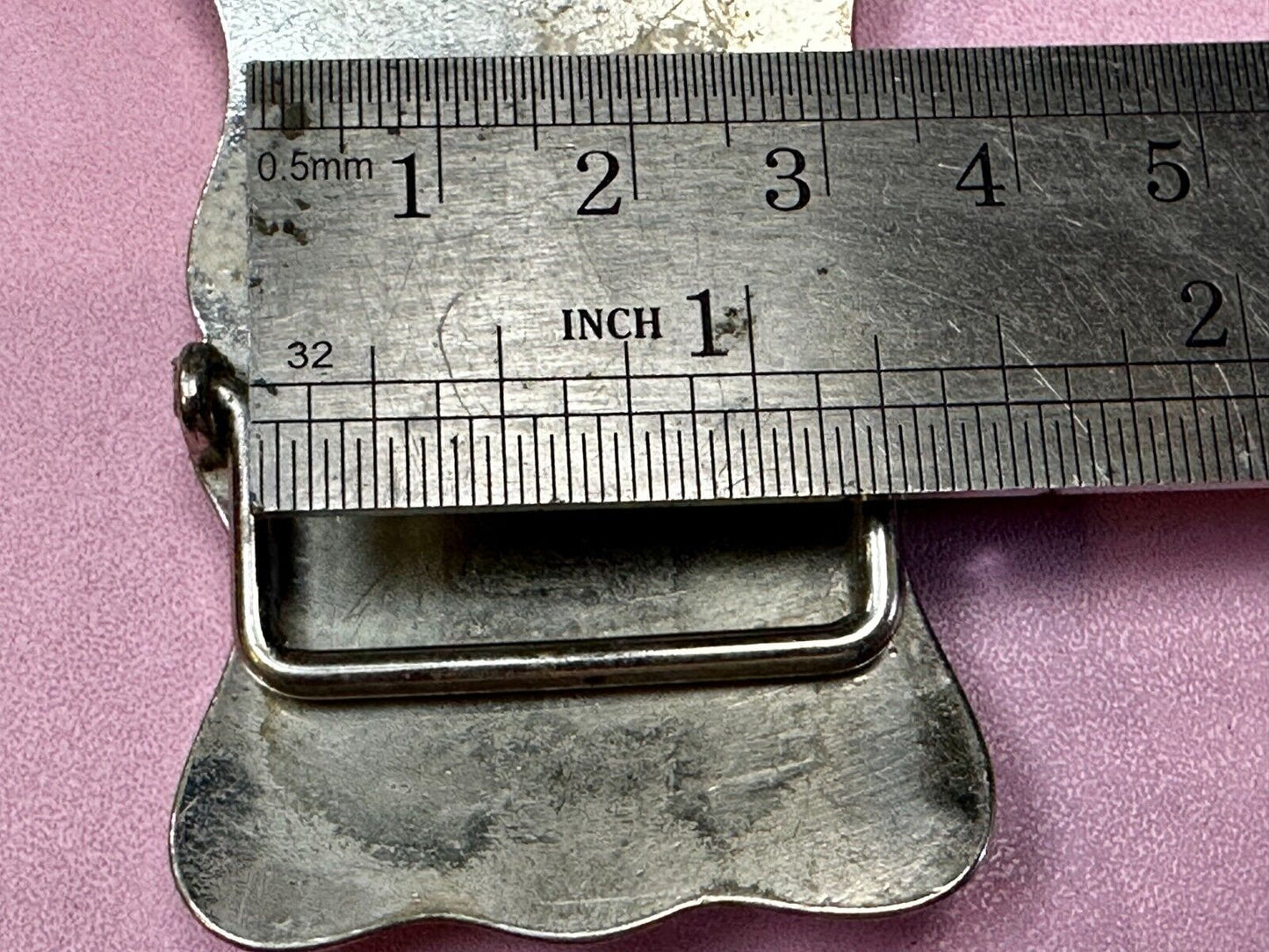 Vintage Cowboy Saddle Bronc small Cowgirls western belt buckle