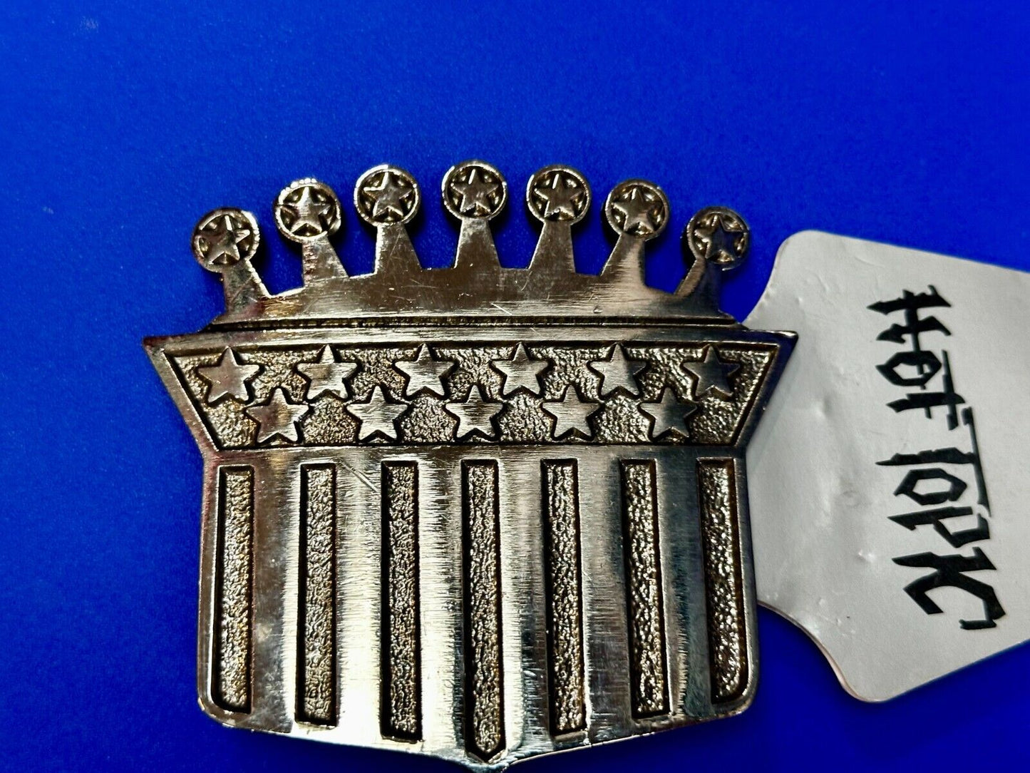 American Flag Style Crown The Originator Not The Imitator Belt Buckle Made in US