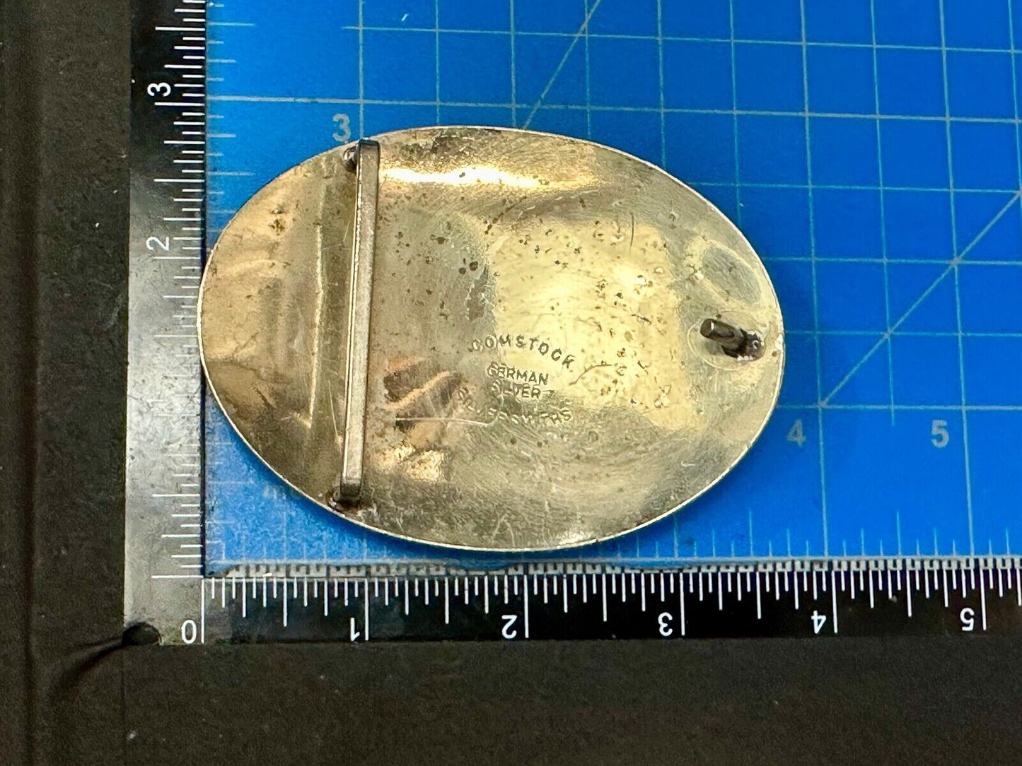 Beautiful Horse Head Vintage Comstock German Silversmiths Belt Buckle