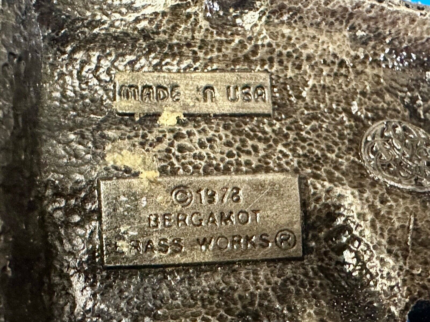 Train Steam Locomotive Vintage 1978 Cutout RR Bergamot Belt Buckle #1002