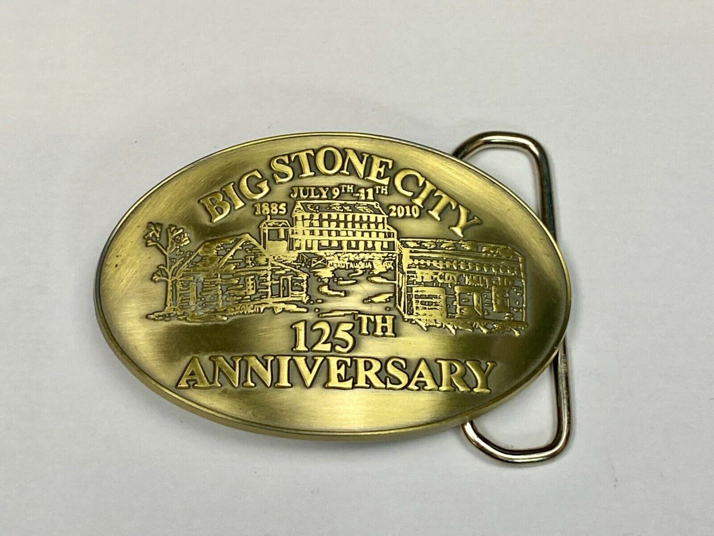 Big Stone City 125Th Aniversary 2010 Commemorative Celebration Belt Buckle