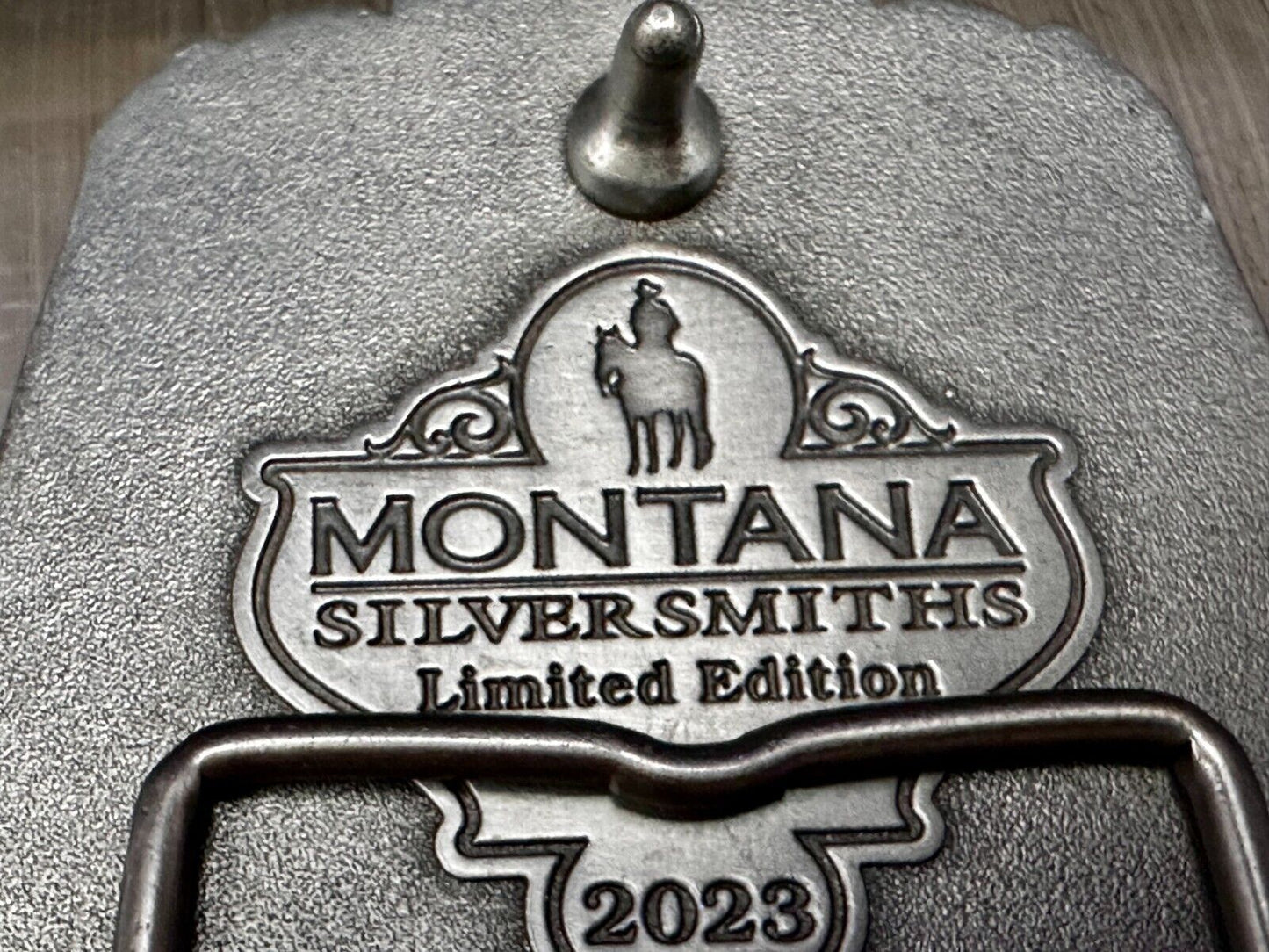 2023 Pendleton Whiskey Let'er Buck Rodeo Cowboy Montana Silversmiths Belt Buckle