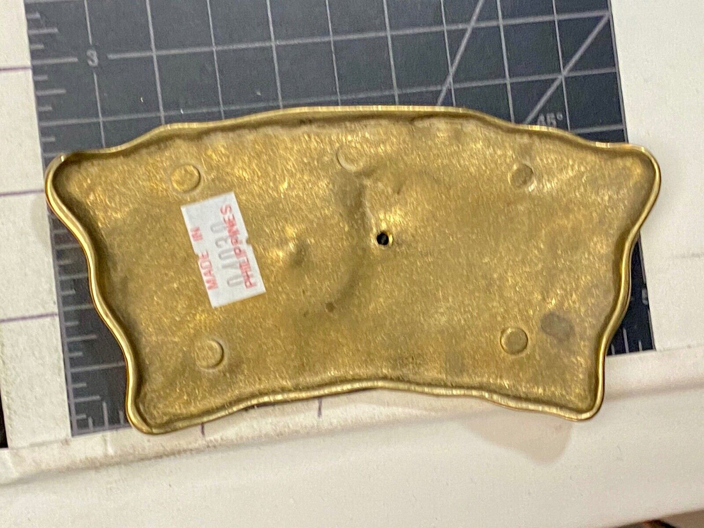 American Carousel 4th coin collectors centerpiece Large gold tone belt buckle
