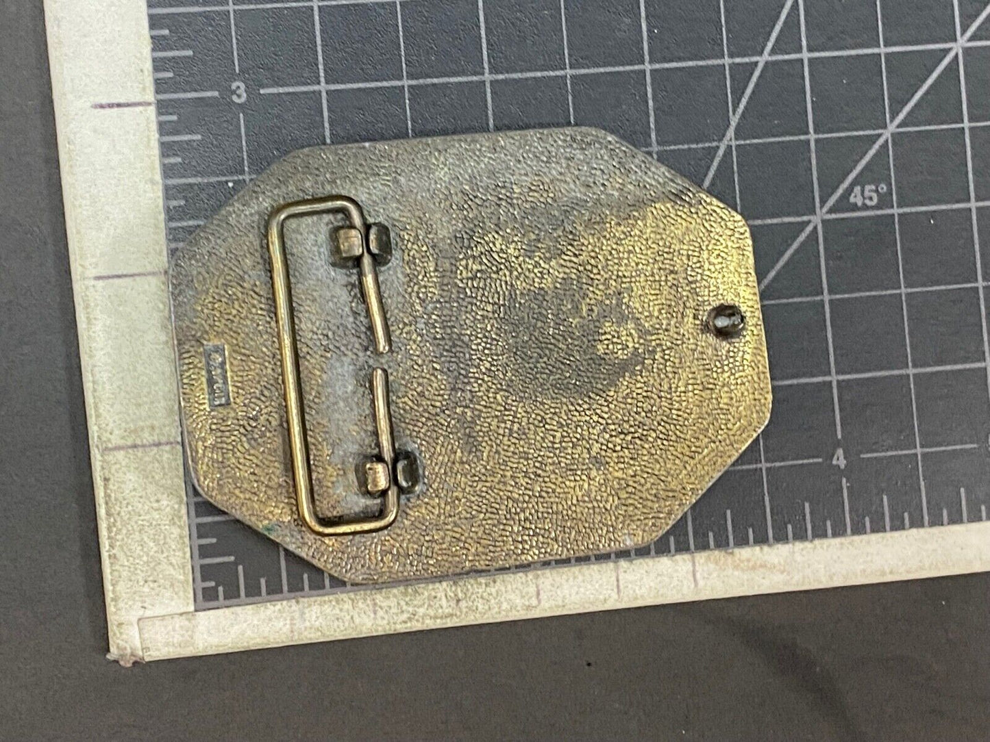 Vintage Avon Steam Train Locomotive Belt Buckle From The 1970S Very Detailed