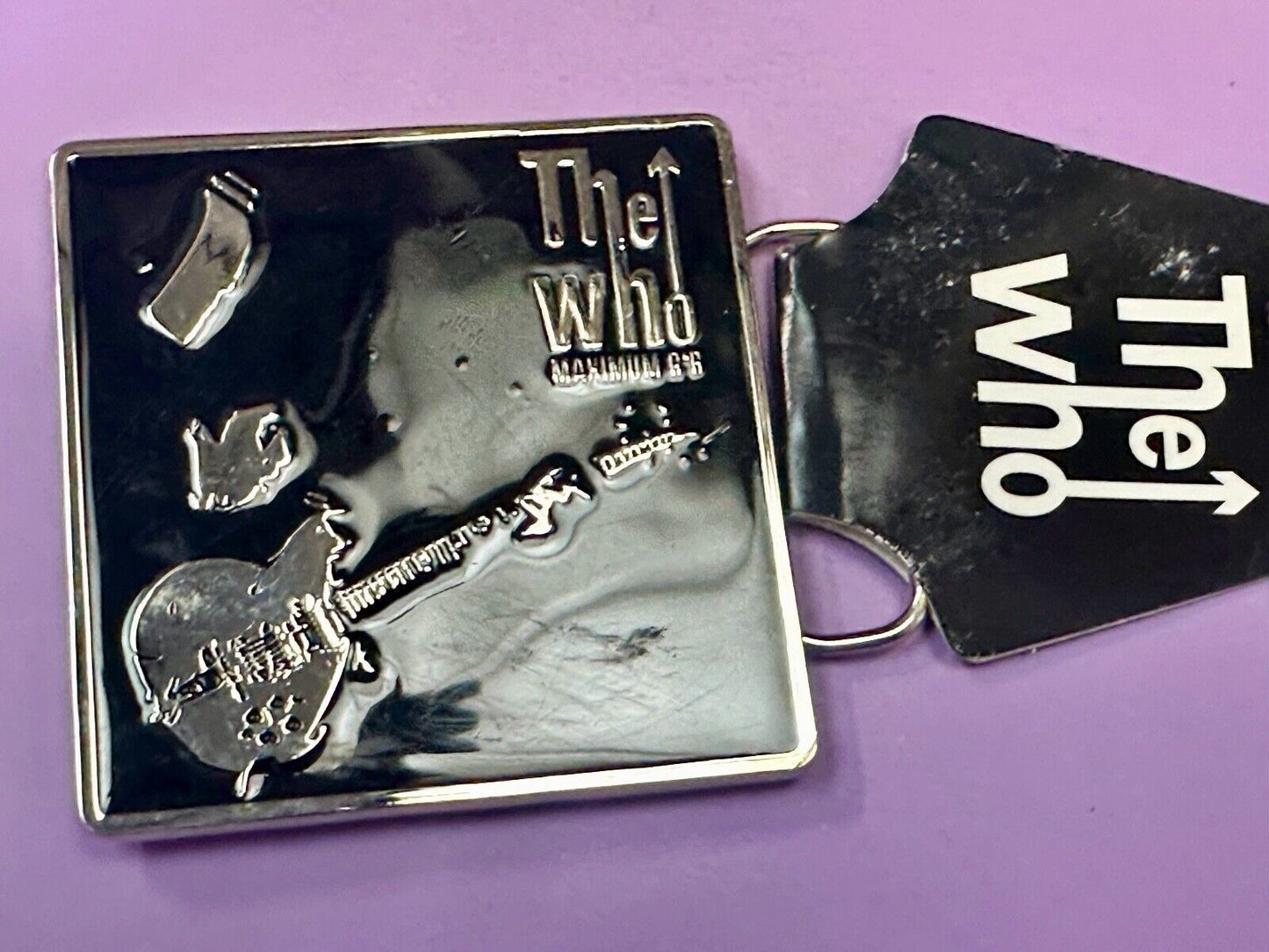 The Who - Maximum RnR Music Band Guitar Player 2005 Bravado Merch Belt Buckle