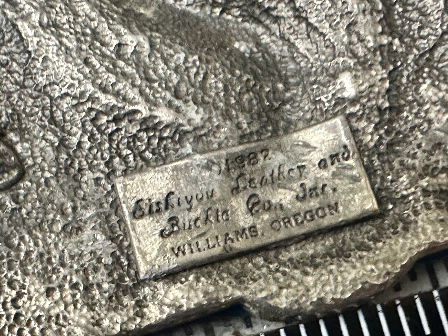The Thrill of Fishing Vintage 1982 Siskiyou Fish Commemorative Belt Buckle