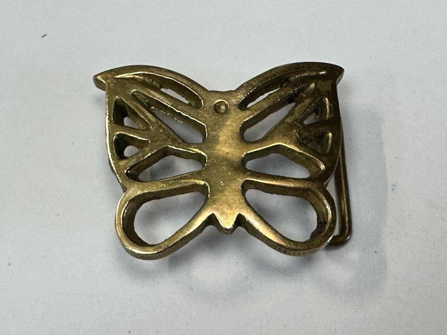 2" Butterfly Boho Hippie solid brass vintage Cutout belt buckle