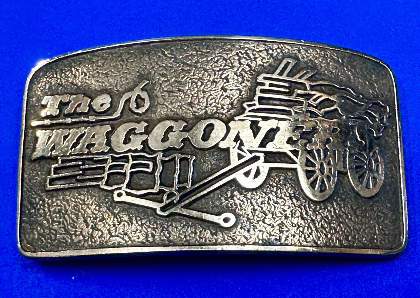 The Waggoners Vintage Trucking company advertising solid bronze belt buckle