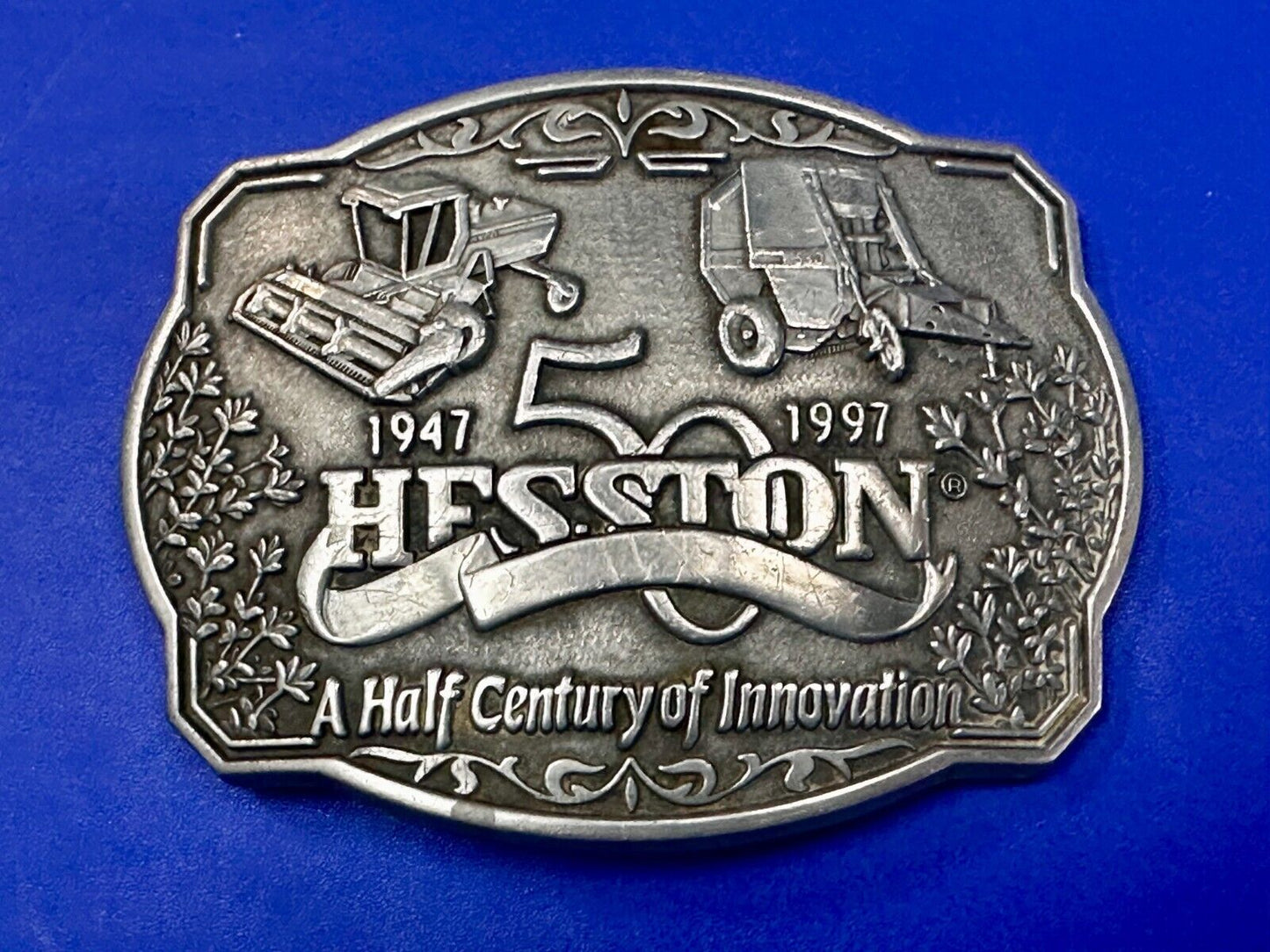 1997 NFR Half Century Of Innovation National Finals Rodeo 50 year Belt Buckle