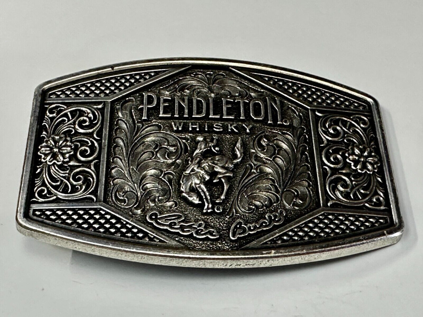 2022 Pendleton Whiskey Let'er Buck Rodeo Cowboy Montana Silversmiths Belt Buckle