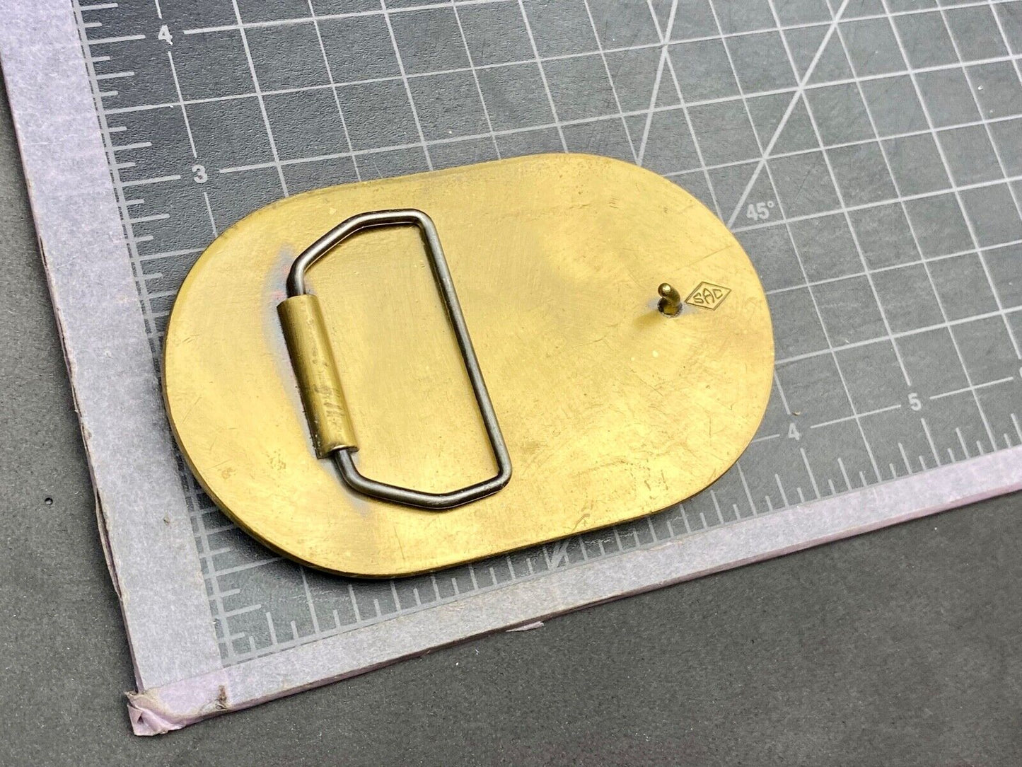 Texas Fannin Bankn The Lone Star State And Armadillo Promo Belt Buckle By Sac
