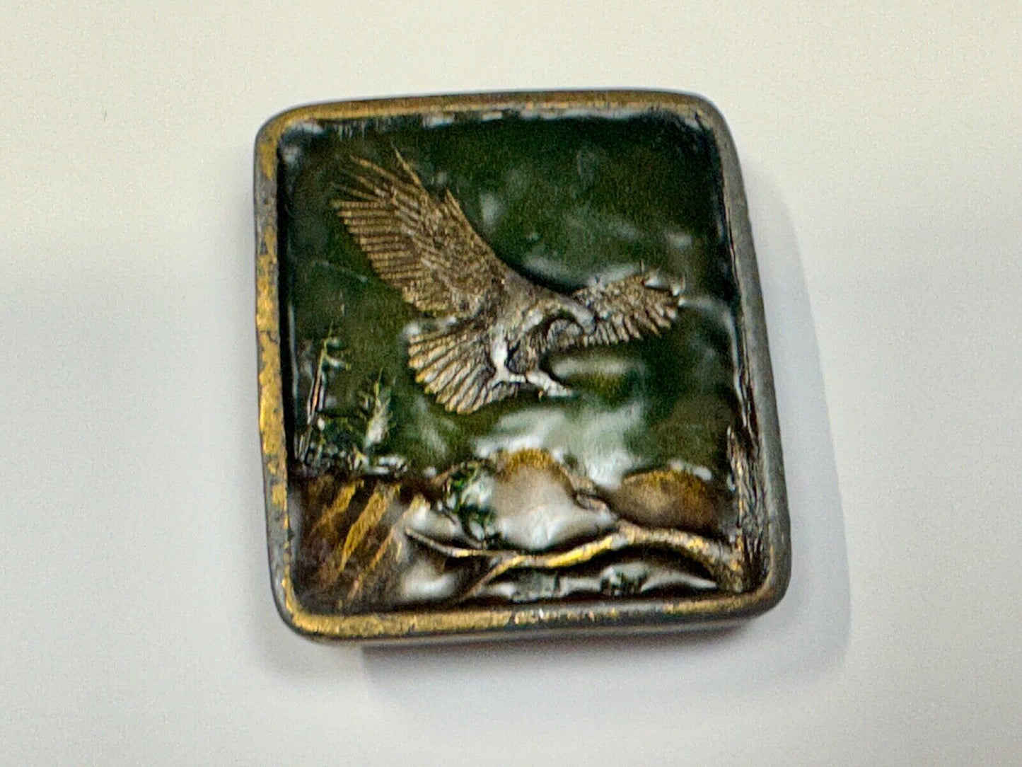 Bald Eagle Commemorative Large Sea Bird Indiana Metal Craft 1972 Belt Buckle