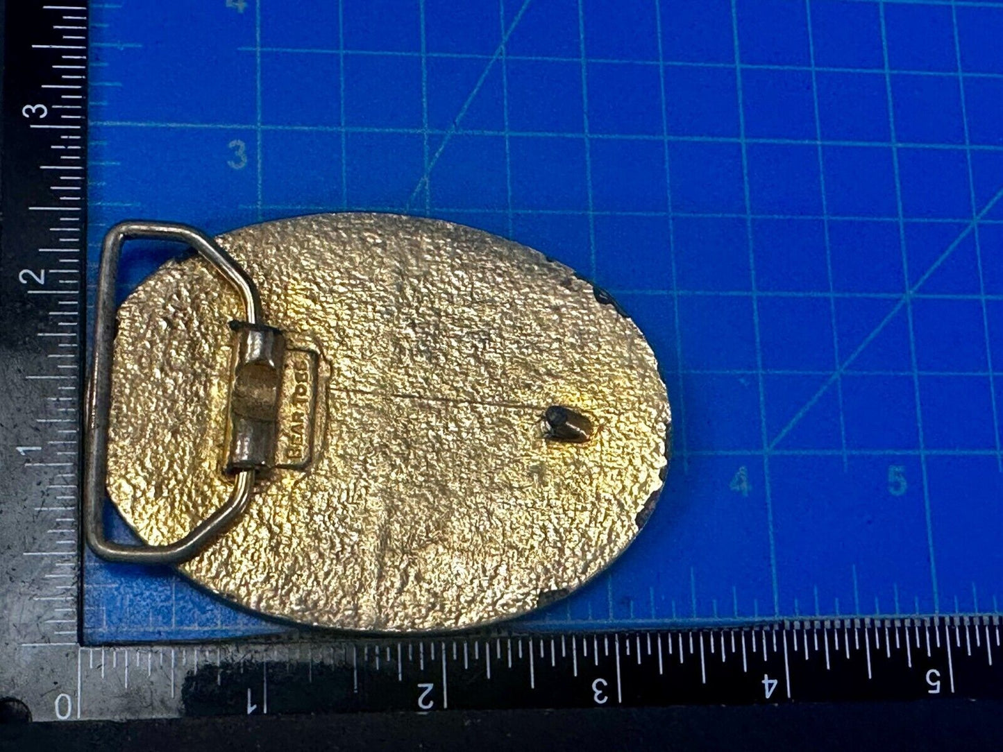 ARIZONA State Map Gold Nugget Panning Themed Metal Vintage Belt Buckle
