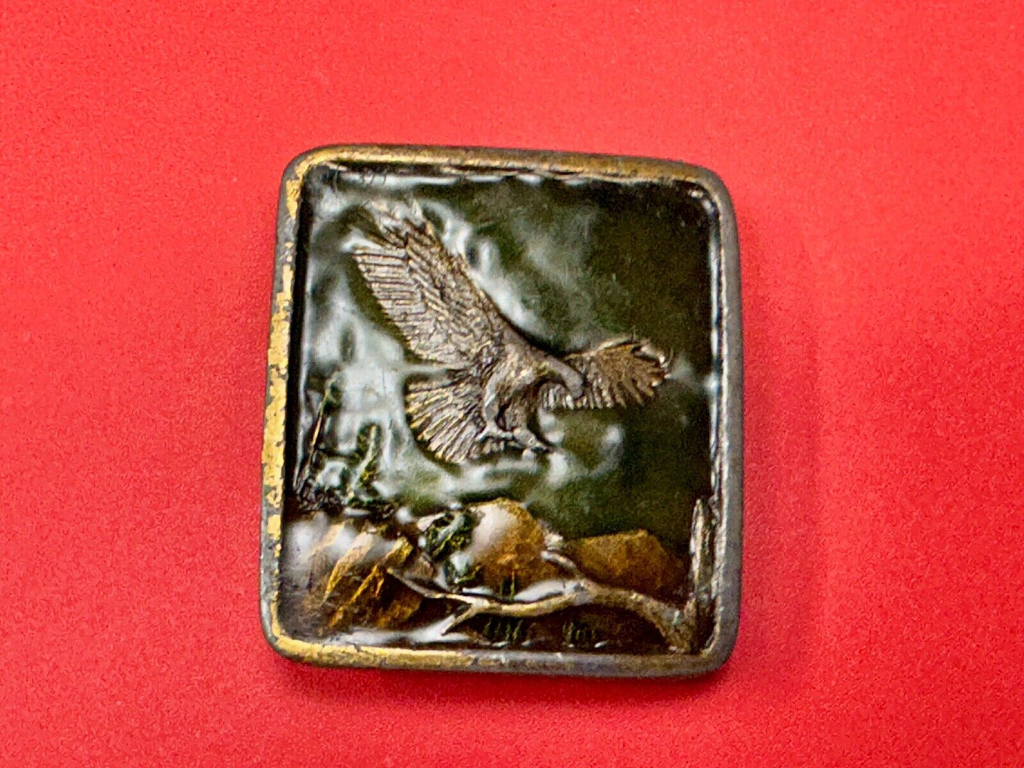 Bald Eagle Commemorative Large Sea Bird Indiana Metal Craft 1972 Belt Buckle