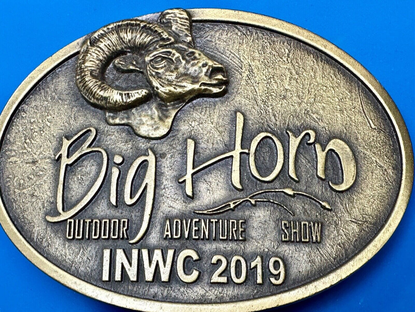 BIG HORN SHOW 2019 Outdoor Adventure Inland N.W. INWC Spokane WA Belt Buckle