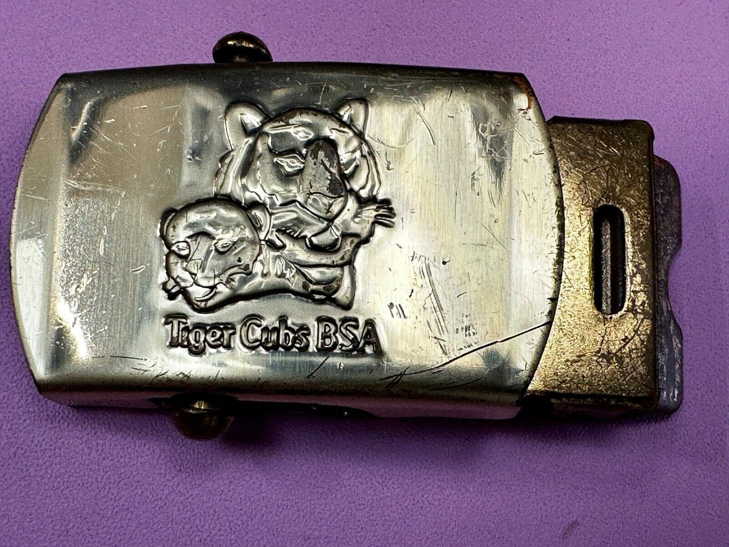 Tiger Cub Scout Replacement Solid Brass USA made Uniform Belt Buckle